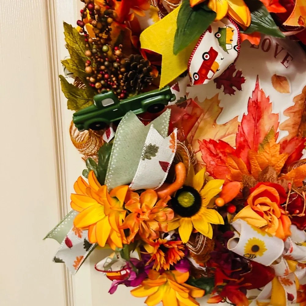 Fall wreath/ fall in love